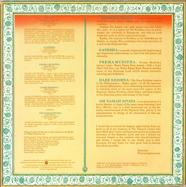 Radha-Krsna Nama Sankirtana Full — Alice Coltrane